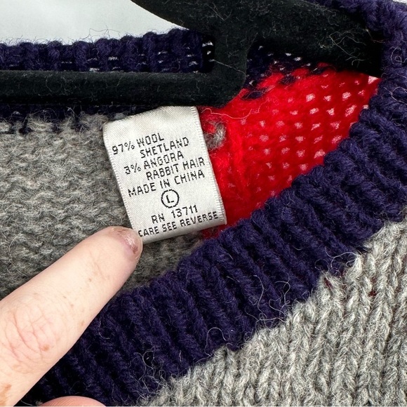 Deans of Scotland Shetland Vintage Wool Sweater - Picture 6 of 7